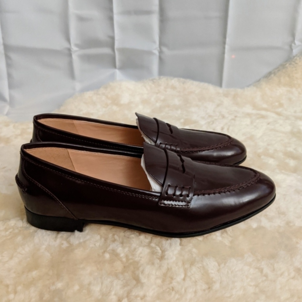 J.Crew Beet Academy Penny Loafers Size 6.5 NEW - Picture 6 of 7